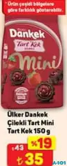 ÜLKER DANKEK ÇİLEKLİ TART MİNİ KEK 150 G ÜLKER DANKEK ÇİLEKLİ TART MİNİ KEK 150 G